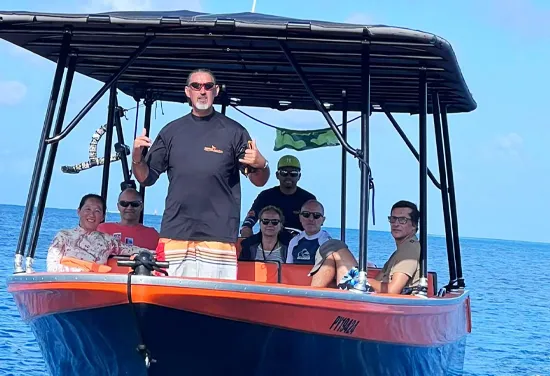 Tour en bateau dans le lagon de Bora Bora