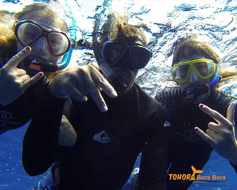 Guests Bora Bora diver